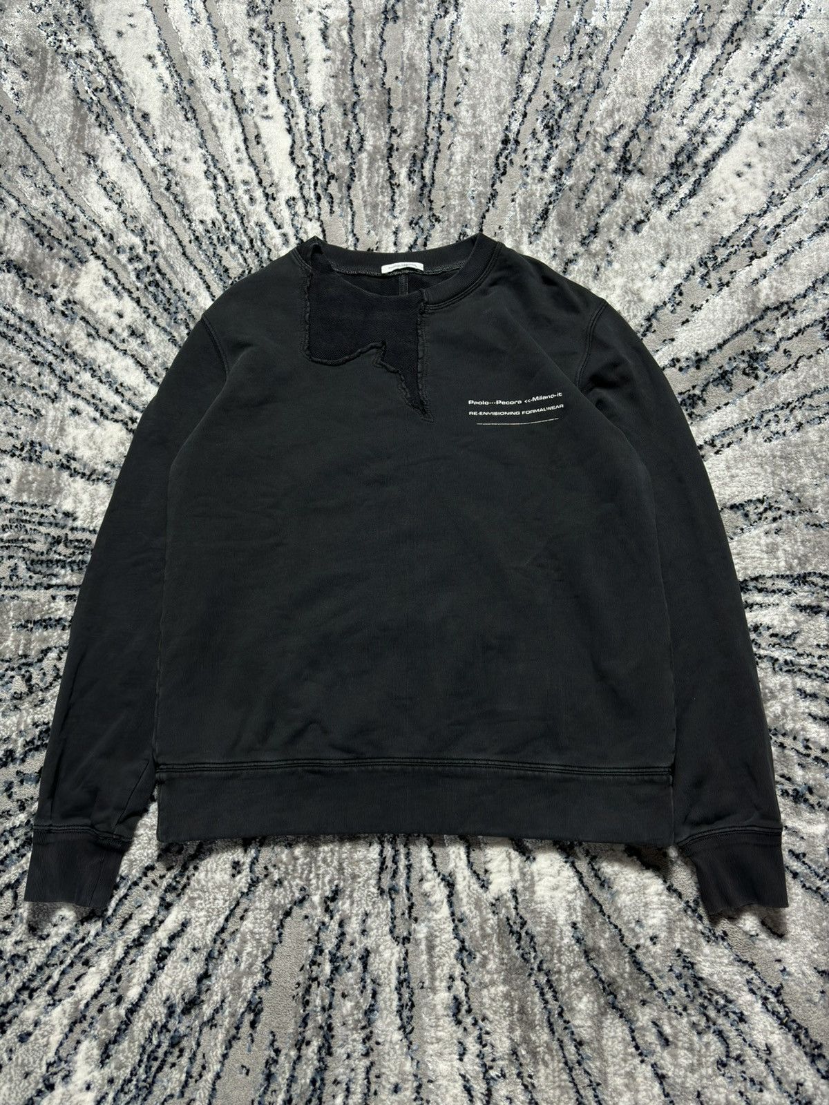 Paolo Pecora Paolo Pecora Opium Designer Sweatshirt Black old money Size US L / EU 52-54 / 3 - 1 Thumbnail