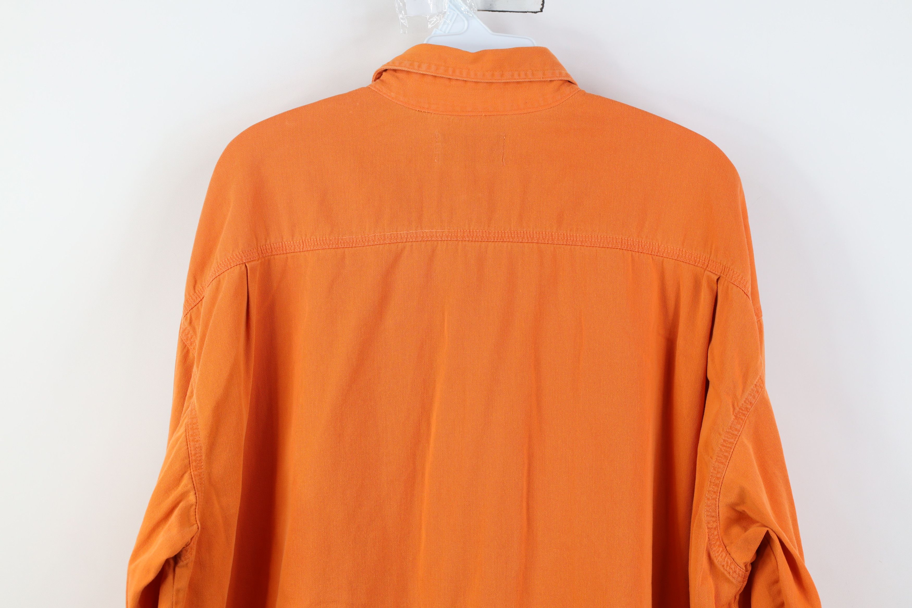Vintage Vintage 90s Streetwear Dye Twill Collared Button Down Shirt Size US XL / EU 56 / 4 - 14 Thumbnail