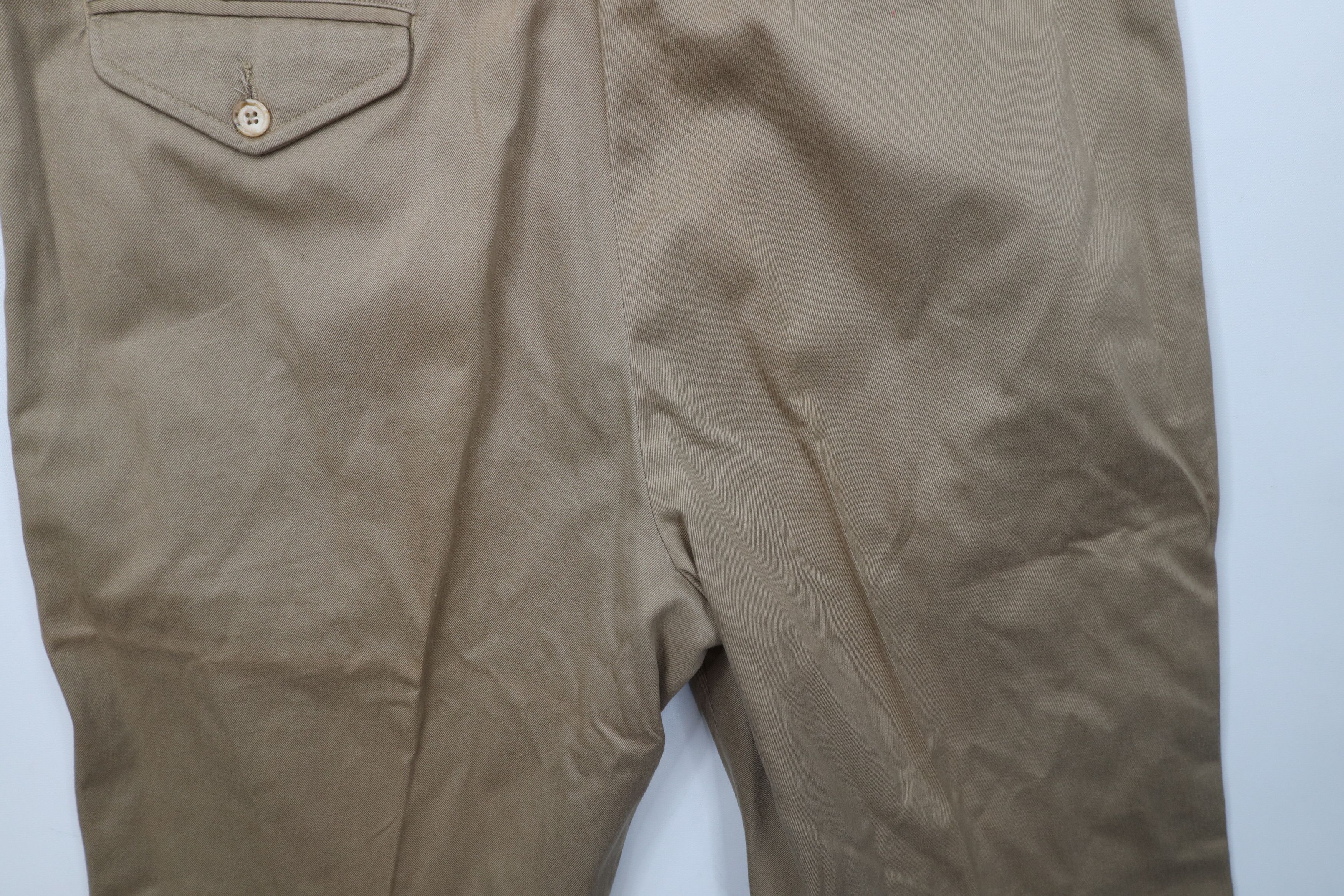 Lands' End × Vintage Vintage 70s Lands End Heavy Wide Leg Chino Pants Beige USA Size US 36 / EU 52 - 14 Thumbnail