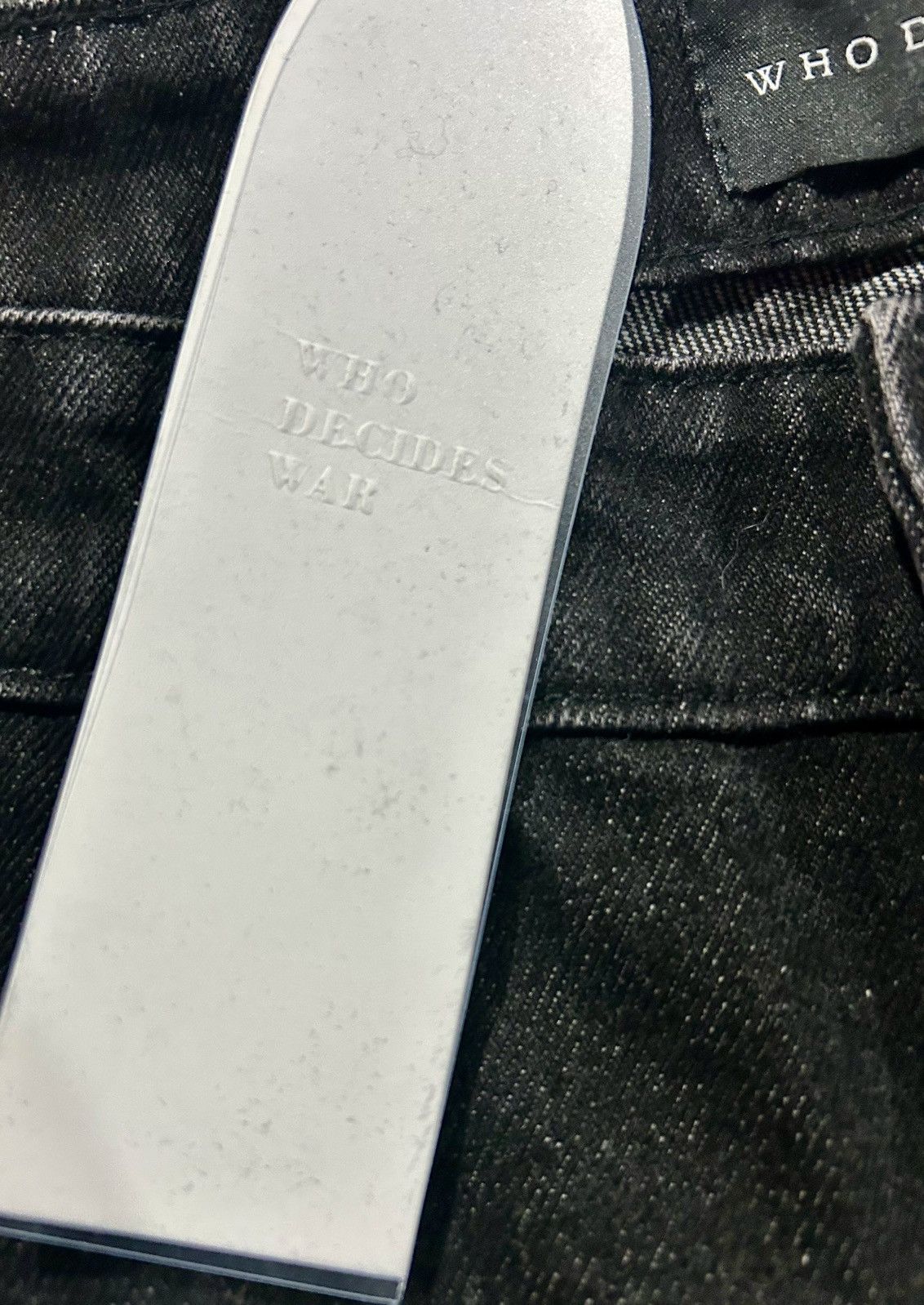 Who Decides War Who Decides War "Scripture" Ultra Flare Distressed Denim Size US 36 / EU 52 - 4 Thumbnail