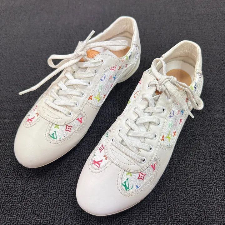 Louis Vuitton Louis Vuitton Classic Logo Casual Low-Top Sneakers -2508 Size US 7 / IT 37 - 1 Thumbnail
