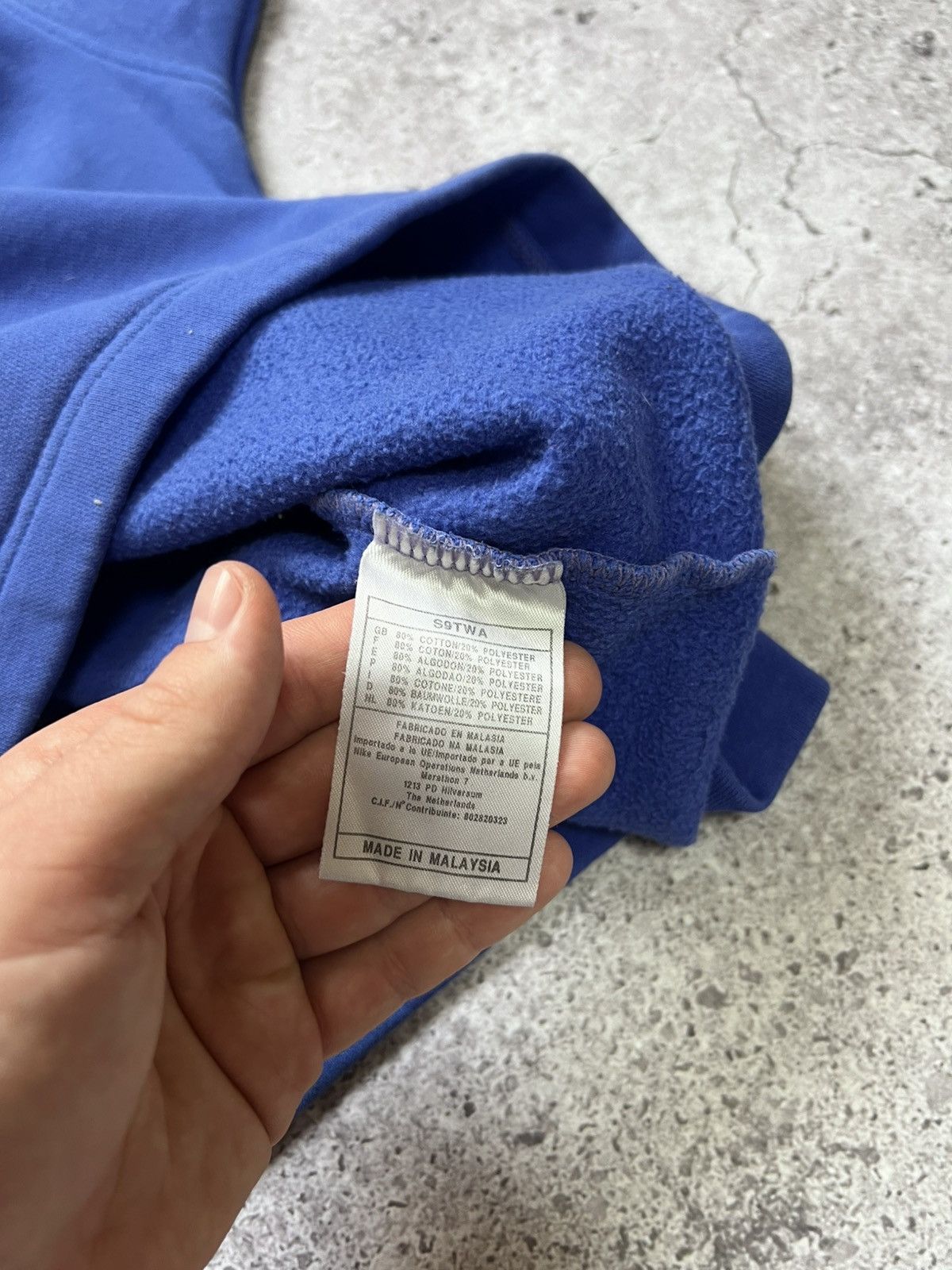 Vintage Vintage 90s Nike Sweatshirt 1/4 Zip Blue Size US XL / EU 56 / 4 - 13 Thumbnail