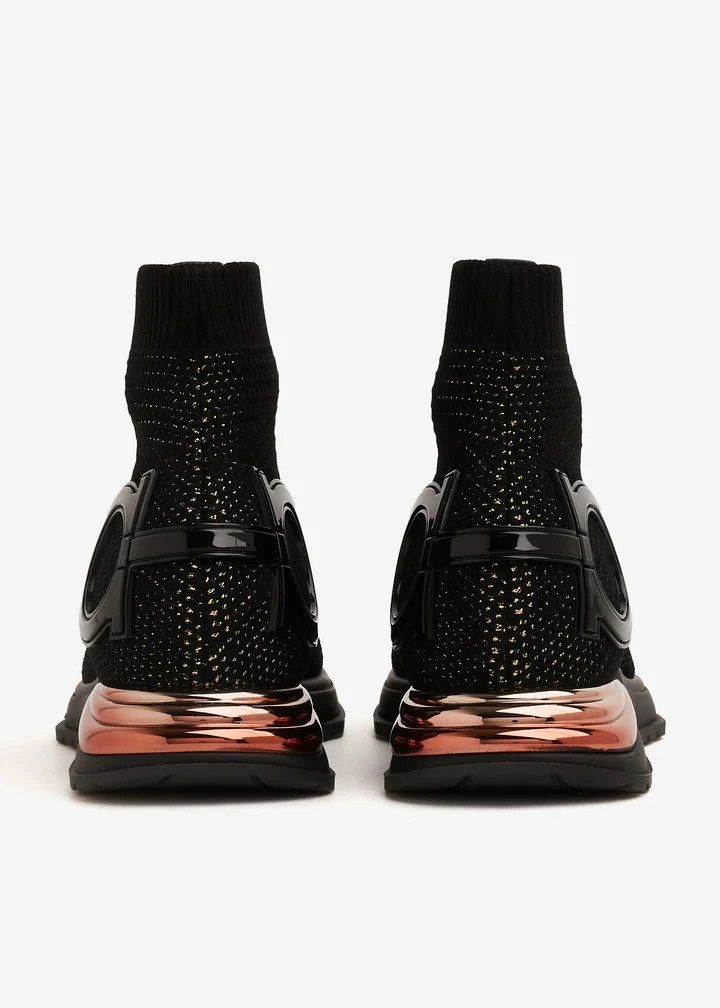 Salvatore Ferragamo o1y0426 Hi-Top Sneakers in Black Size US 8.5 / IT 38.5 - 4 Thumbnail