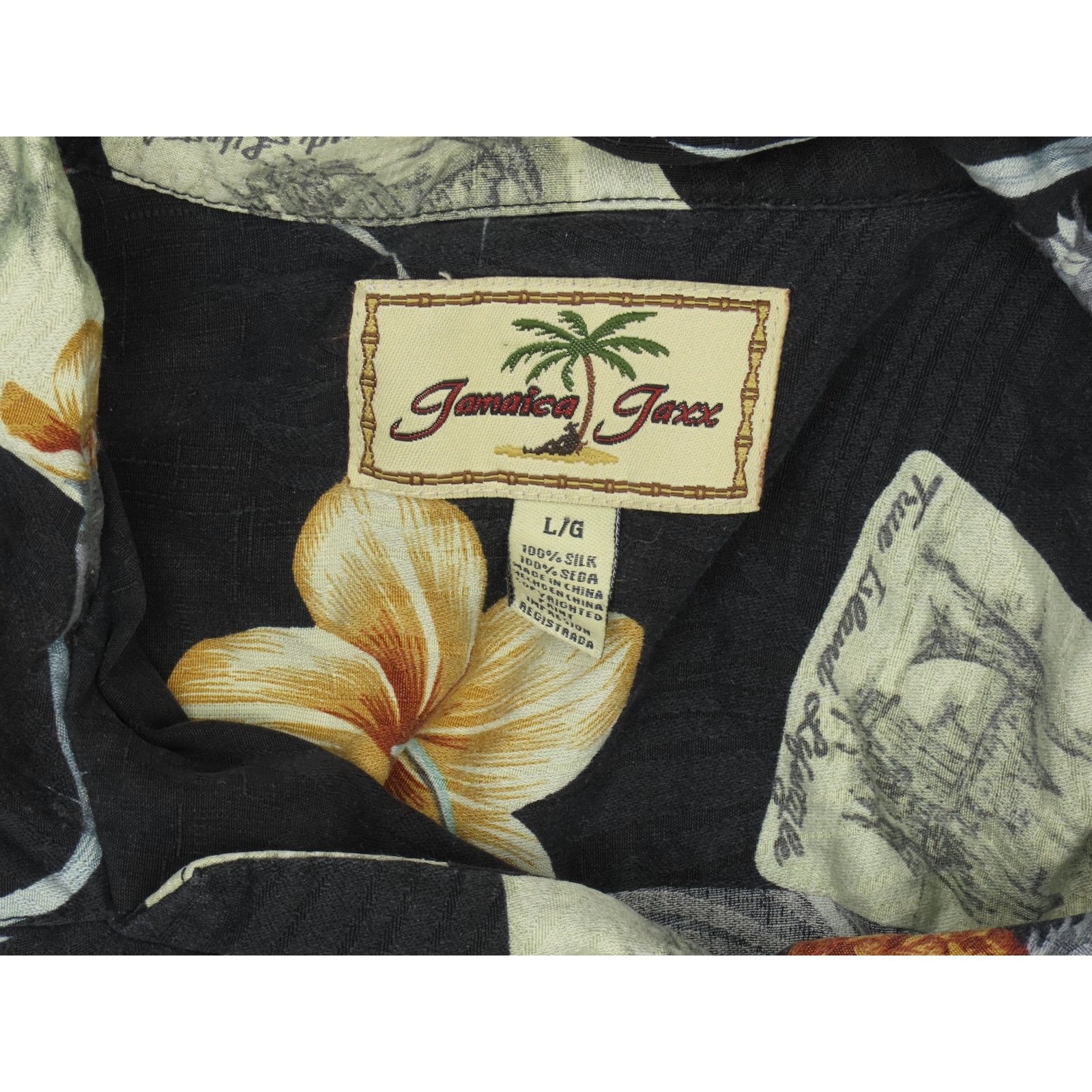 Other Jamaica Jaxx Floral Picture Card Hawaiian Aloha Shirt L Size US L / EU 52-54 / 3 - 4 Thumbnail