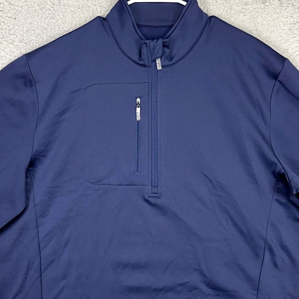 Callaway Callaway Weather Series Pullover Sweatshirt Men XL Navy Quarter Zip Fleece Lined Zip Mock Neck Size US XL / EU 56 / 4 - 2 Thumbnail
