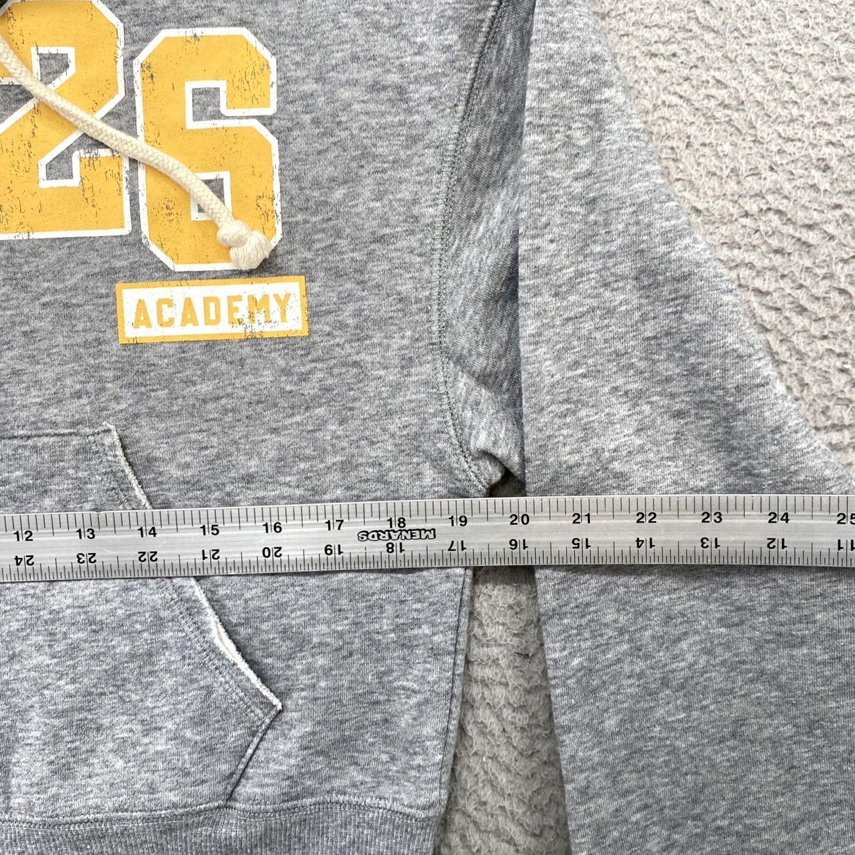 Vintage Arizona Jean Full Zip Women’s Cropped 26 Academy Double Sided Hoodie M Gray Cotton Polyester Blended Fabric Activewear Casual Ladies Hoodie Size M / US 6-8 / IT 42-44 - 4 Thumbnail