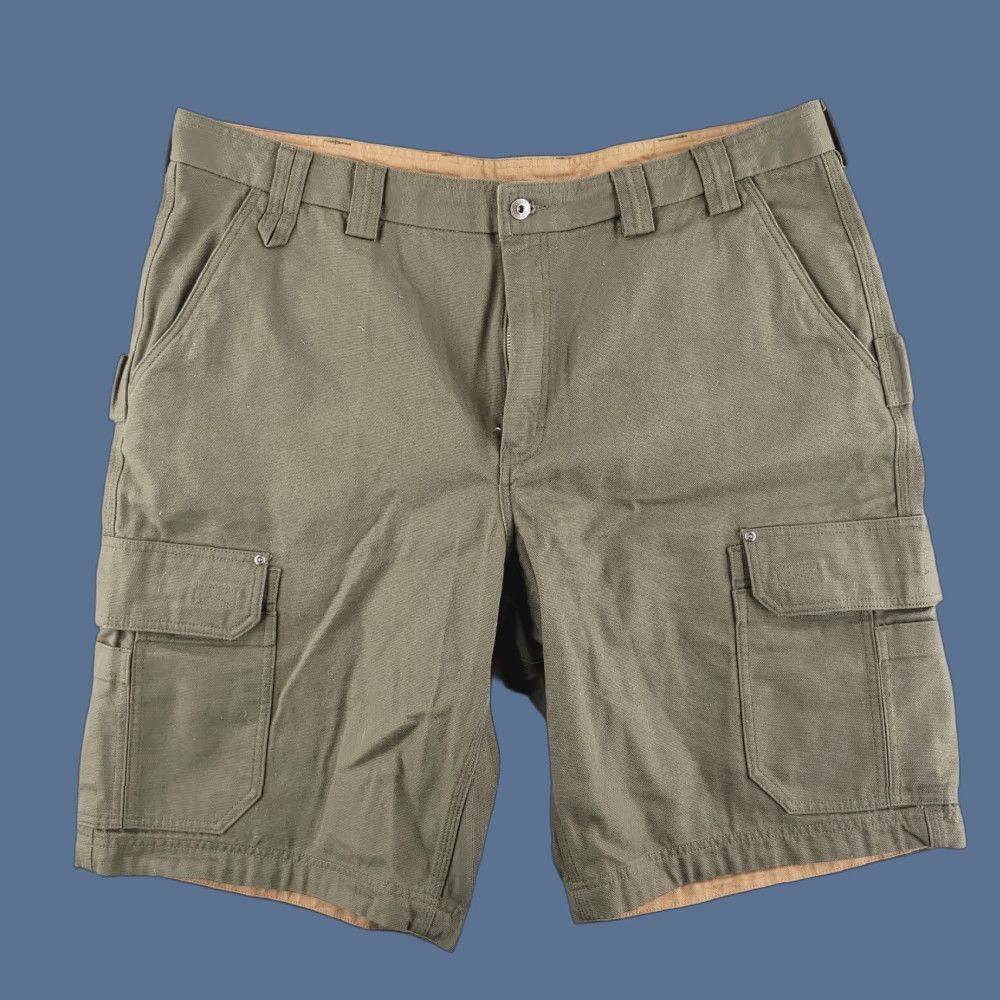 Vintage Duluth Cargo Shorts Mens 44 Green Canvas Cotton THICK Heavyweight Rugged Workwear Pockets Regular Size US 44 / EU 60 - 1 Thumbnail