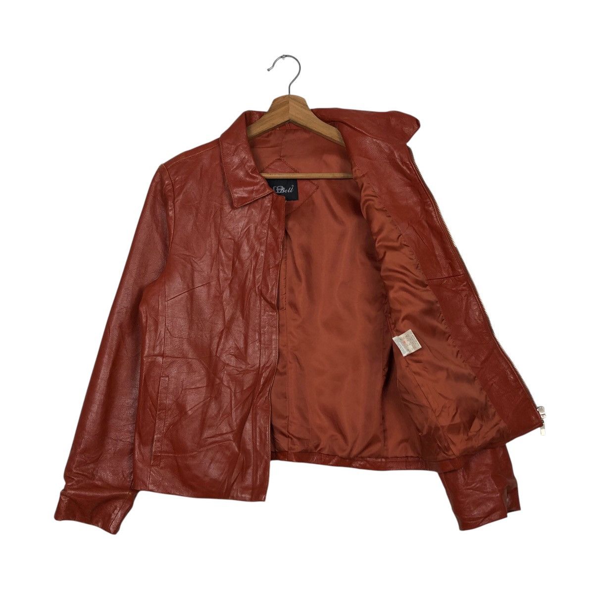 Japanese Brand 📌Vintage Cropped Leather Jacket Zipper Lio Bell IsseyMiyake Size US M / EU 48-50 / 2 - 12 Thumbnail