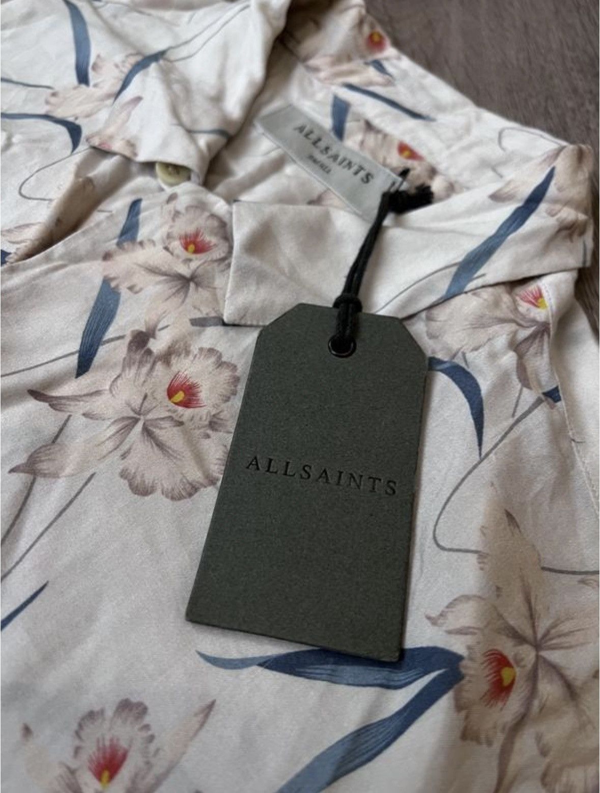 NWT Allsaints Aaru Shirt Summer Beach Hawaiian Floral