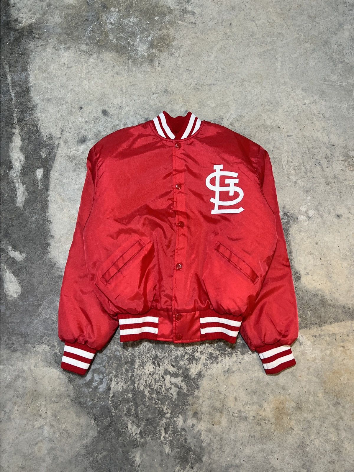 MLB vintage 80s St Louis Cardinals MLB baseball varsity jacket Size US L / EU 52-54 / 3 - 1 Thumbnail