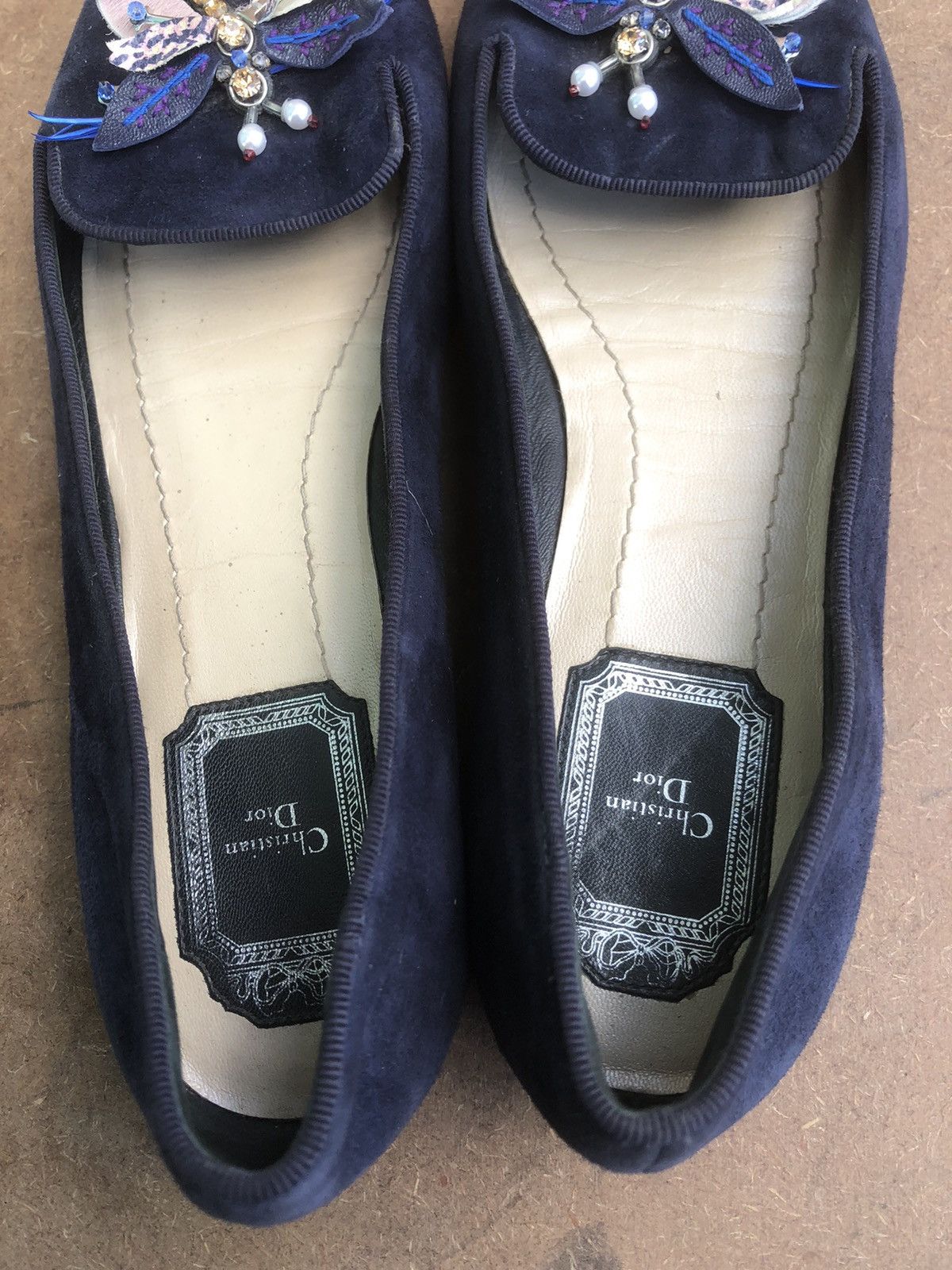 Christian Dior Monsieur Christian Dior Nevy Blue Women’s Flat Shoes Size 37 Size US 6.5 / IT 36.5 - 10 Thumbnail