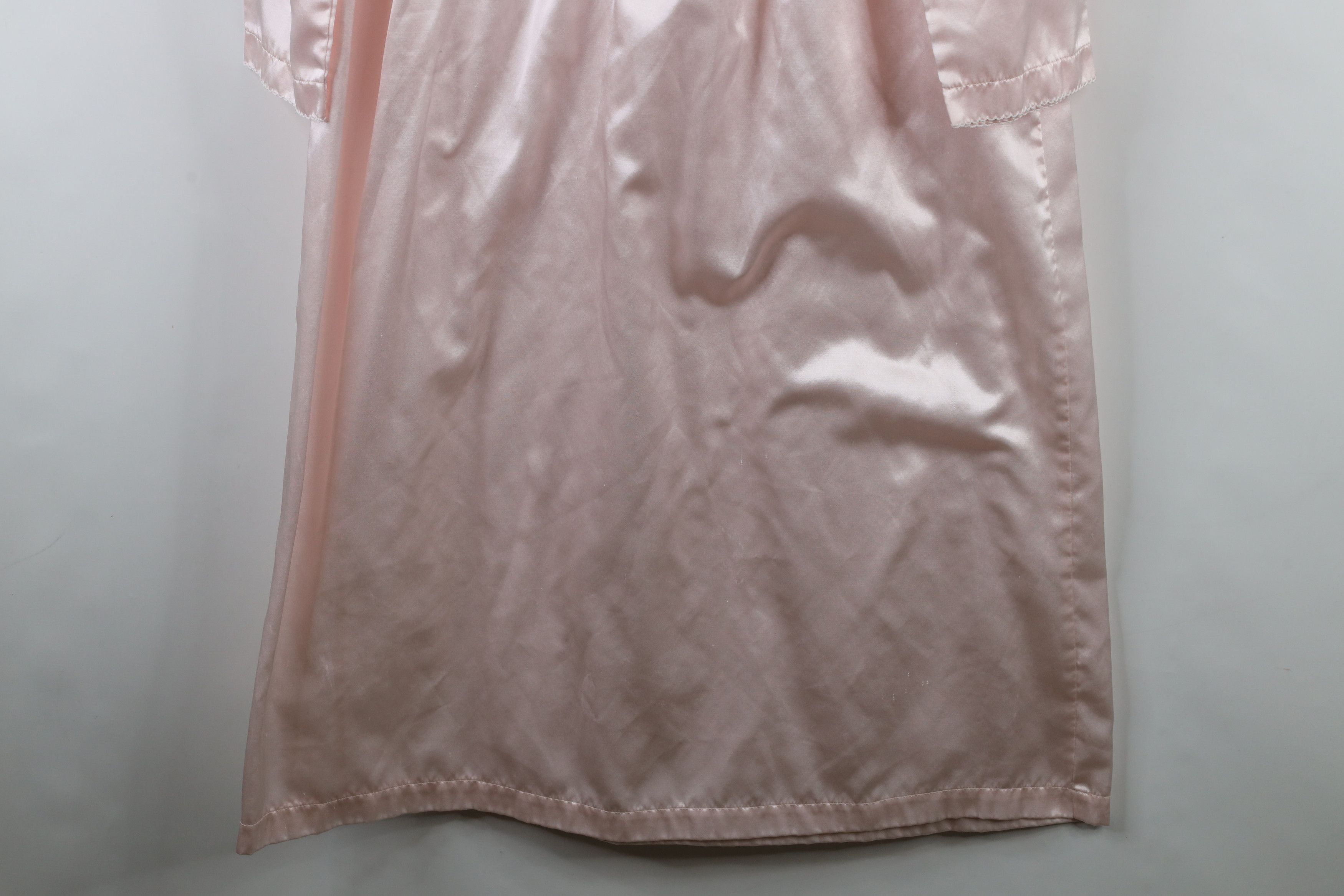 Vintage Vintage 90s Miss Elaine Flower Lace Night Gown Pink Size M / US 6-8 / IT 42-44 - 4 Thumbnail