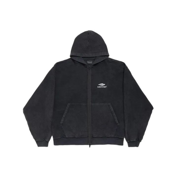 Balenciaga Iconic Hooded Zip Sweatshirt for Men