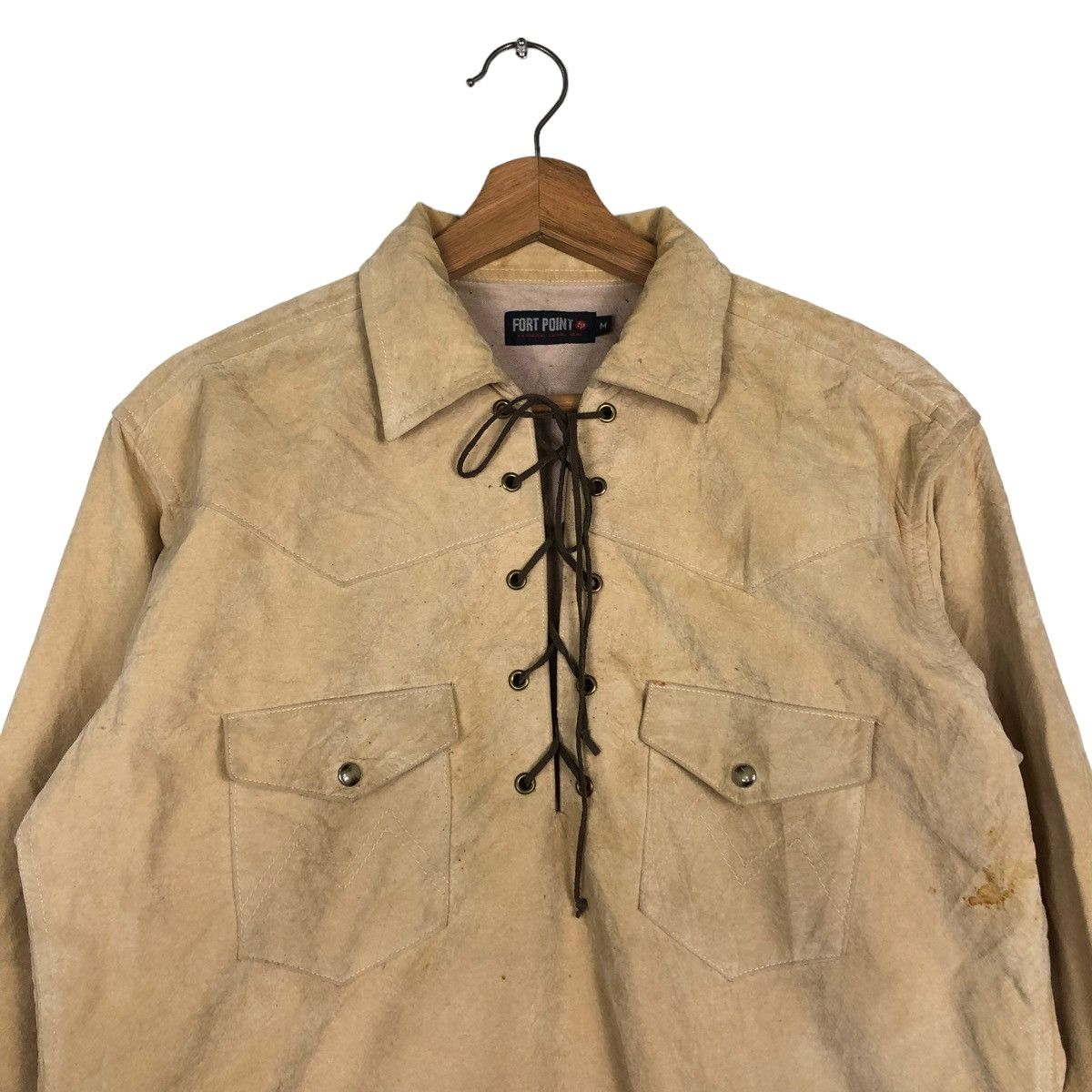 Japanese Brand 🔥VINTAGE LEATHER JACKET FORT POINT JAPAN ISSEY MIYAKE Size US M / EU 48-50 / 2 - 3 Thumbnail