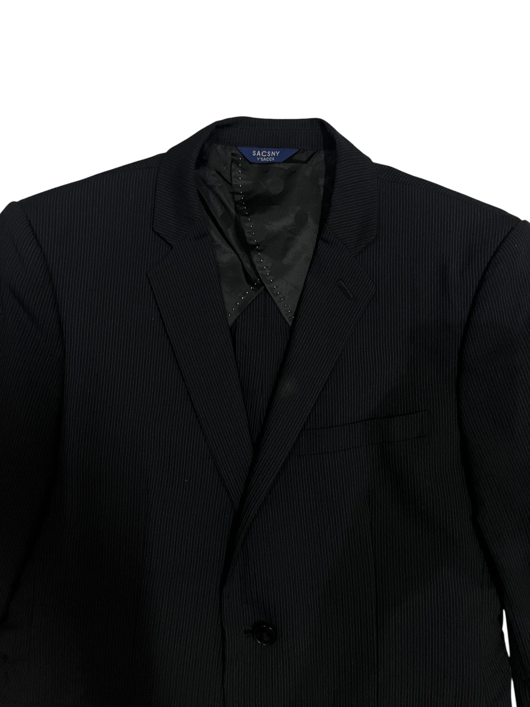 Yohji Yamamoto Y’SACCS SACSNY PINTSTRIPES BLAZER Size S / US 4 / IT 40 - 3 Thumbnail