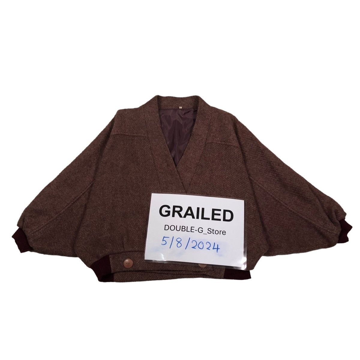 Japanese Brand VINTAGE WOOL BOMBER JACKET DOUBLE BREAST ISSEY MIYAKE JAPAN Size US M / EU 48-50 / 2 - 2 Thumbnail