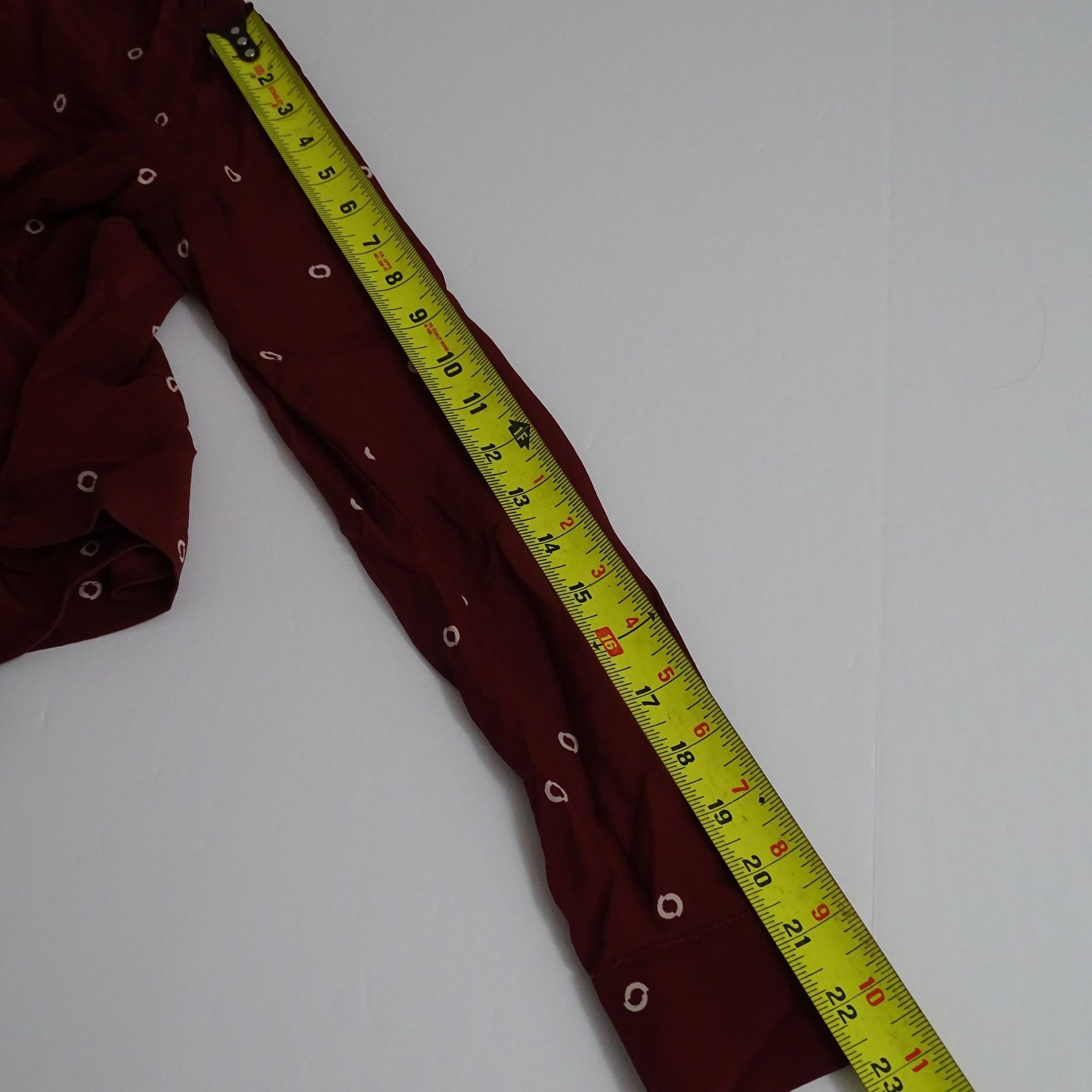 J.Crew J Crew Burgundy Red Wrap Printed Silk Blouse Top Size XS Size XS / US 0-2 / IT 36-38 - 9 Thumbnail