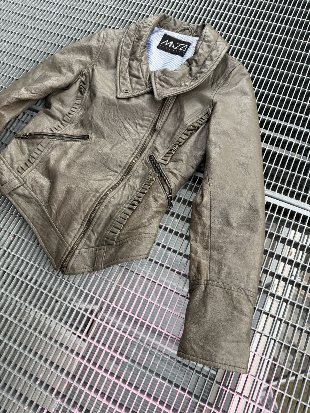 Leather Avamt-garde Leather Distracted Jacket Size M / US 6-8 / IT 42-44 - 4 Thumbnail