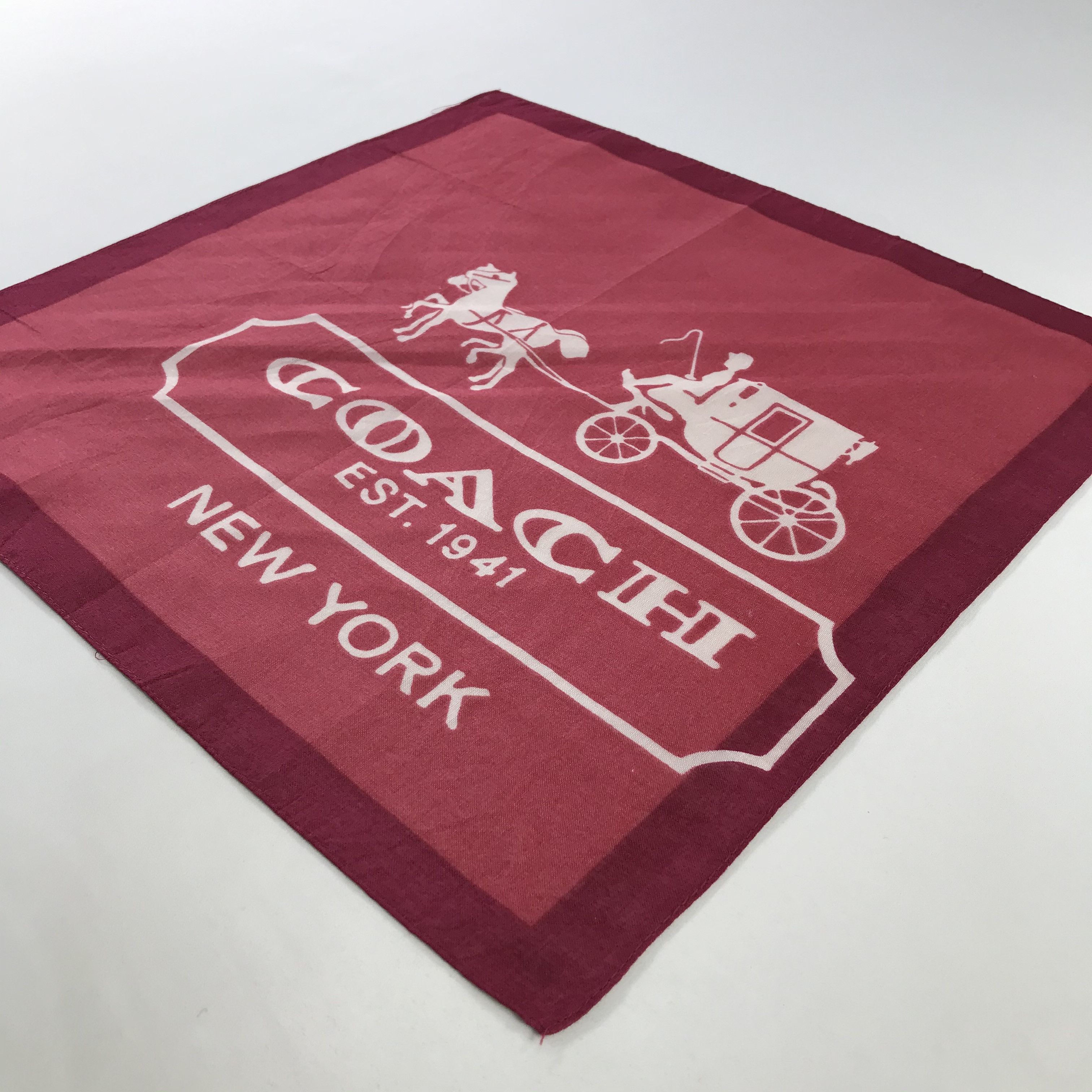 Coach × Vintage Coach Bandana/ Handkerchief / Neckerchief Size ONE SIZE - 4 Thumbnail