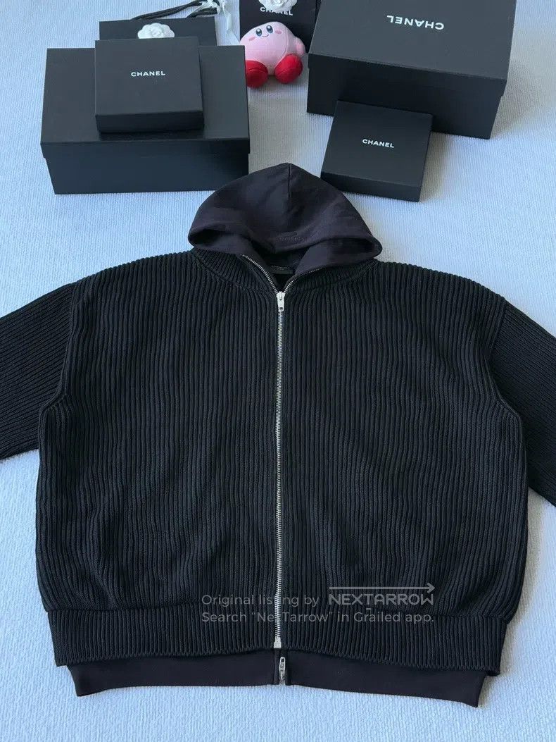 Balenciaga Balenciaga Fake Two-Piece Knit Sweatshirt Size US XL / EU 56 / 4 - 2 Thumbnail