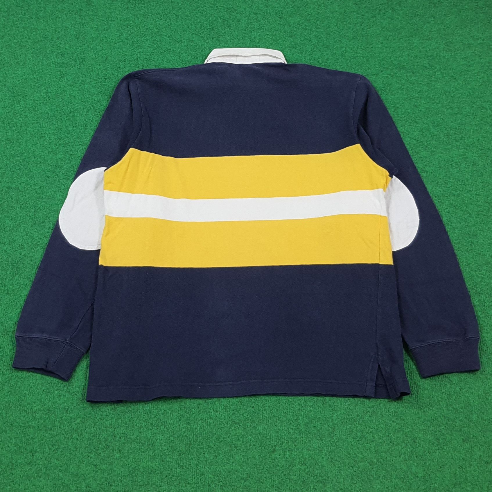 Polo Ralph Lauren Vintage Polo Ralph Lauren Striped Rugby Sweatshirt E1N17 Size US L / EU 52-54 / 3 - 3 Thumbnail