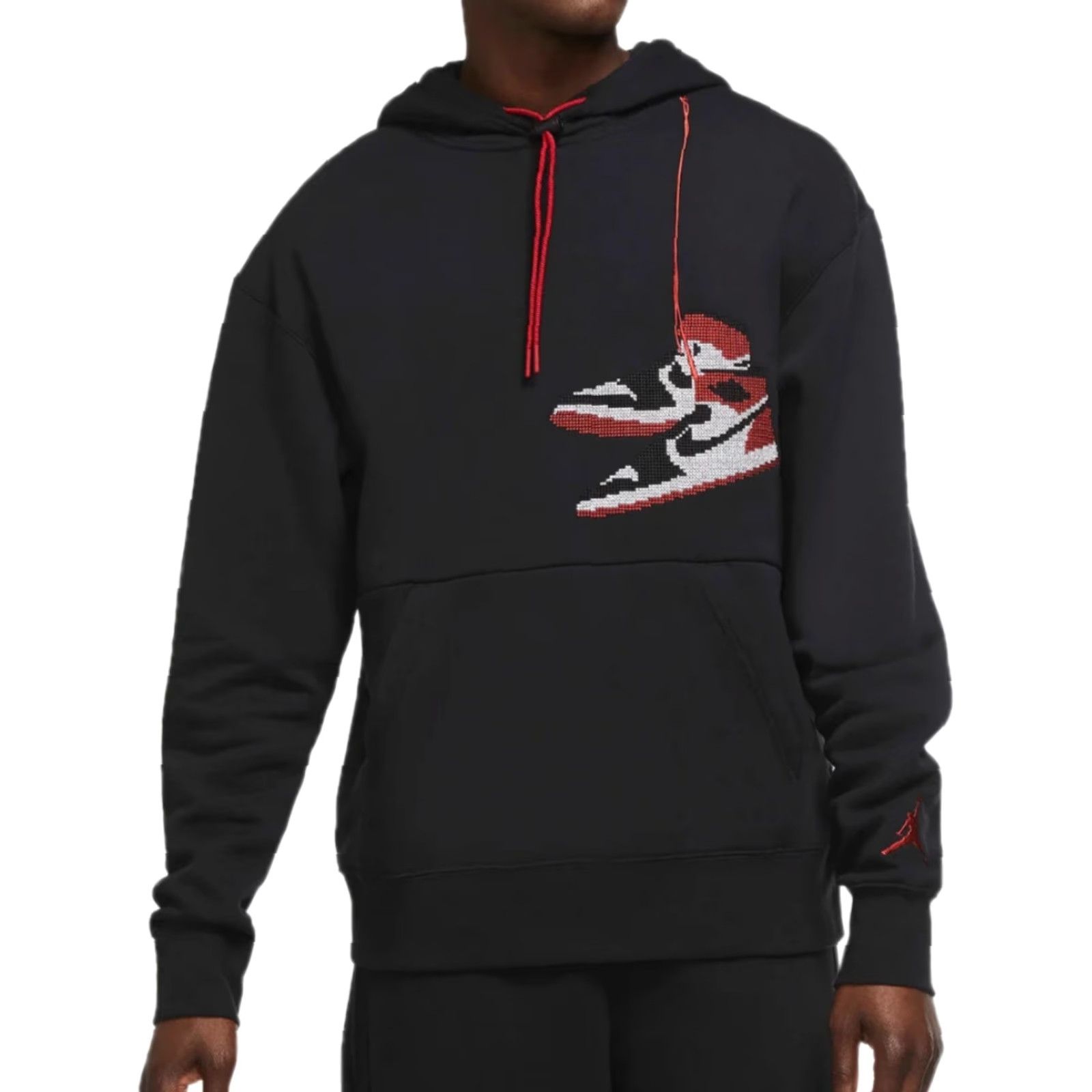 Jordan Brand Nike Air Jordan 1 Retro Jumpman Holiday Hoodie Mens Hoodie Black CT3457-010 L Size US L / EU 52-54 / 3 - 2 Thumbnail