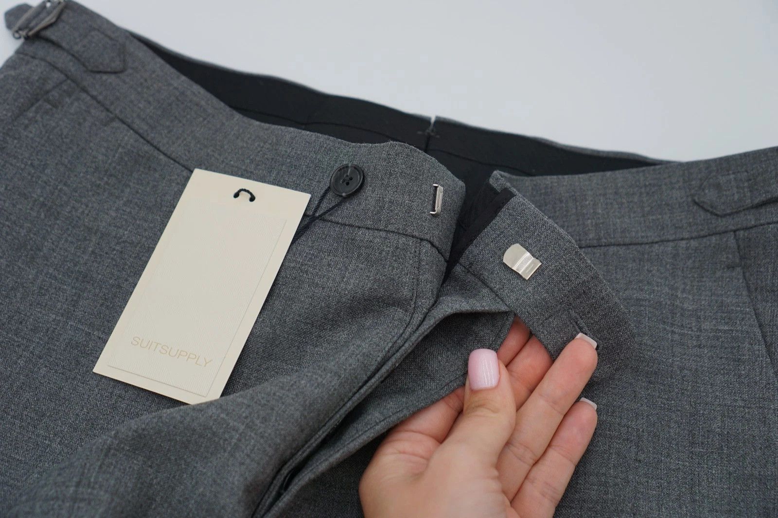 Suitsupply Men Suitsupply Pants Brescia Huddersfield Grey Wool UK/US38S Size 38S - 3 Thumbnail
