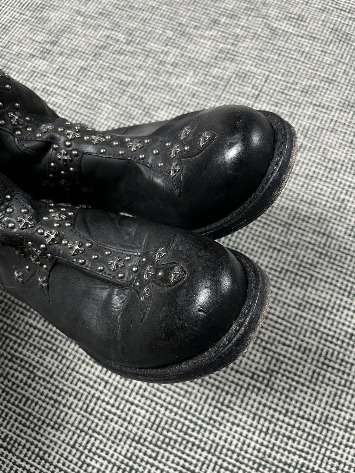 Sendra Fleur De Lis cross studded sendra cowboy boots 38 eu y2k Size US 8 / IT 38 - 14 Thumbnail