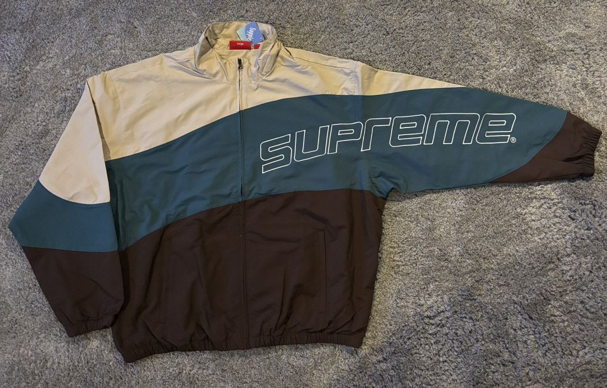 Supreme Supreme Curve Track Jacket Brown Size US L / EU 52-54 / 3 - 3 Thumbnail