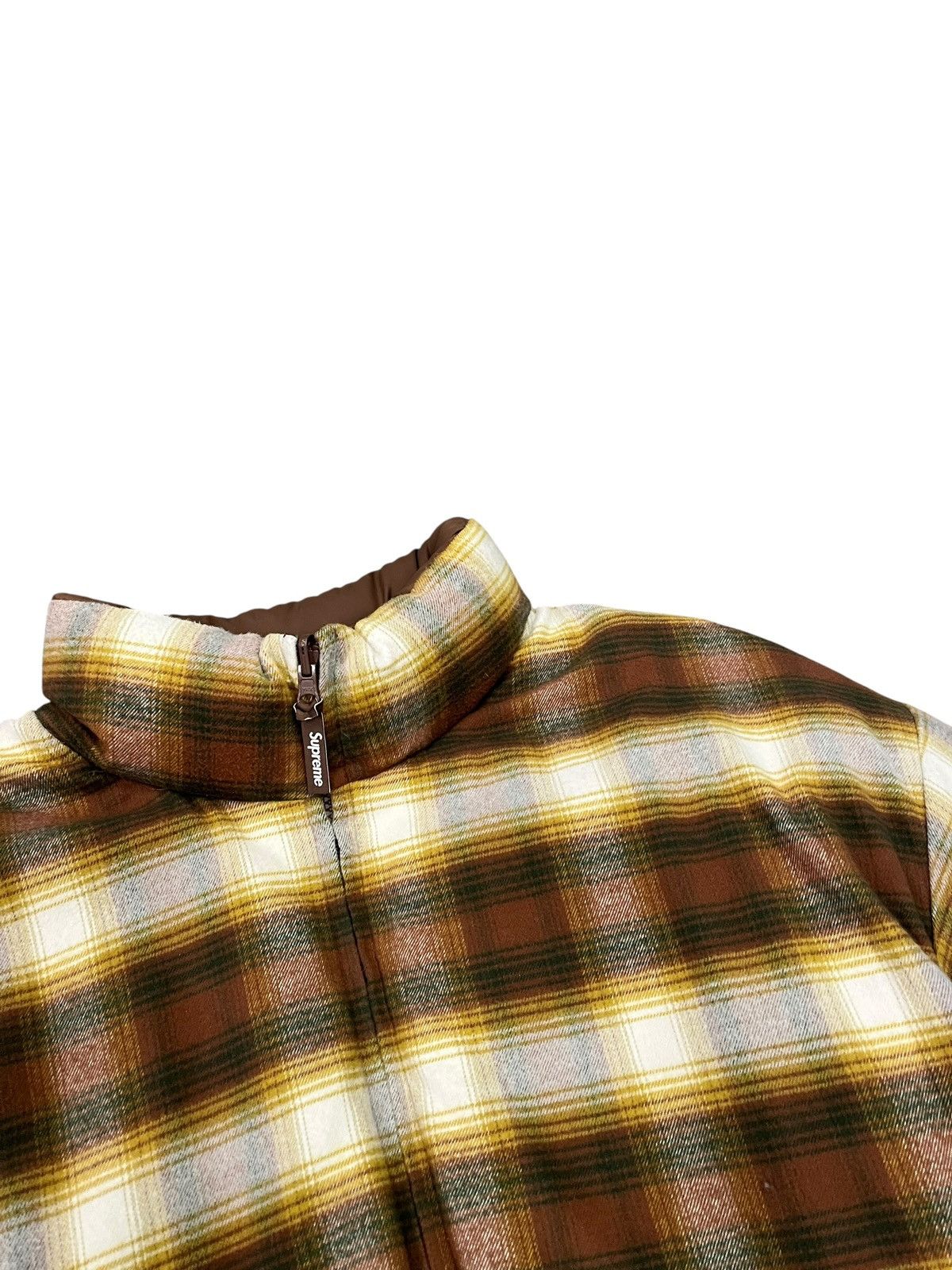 Supreme Supreme Brown Plaid Reversible Puffer Jacket Size US L / EU 52-54 / 3 - 4 Thumbnail