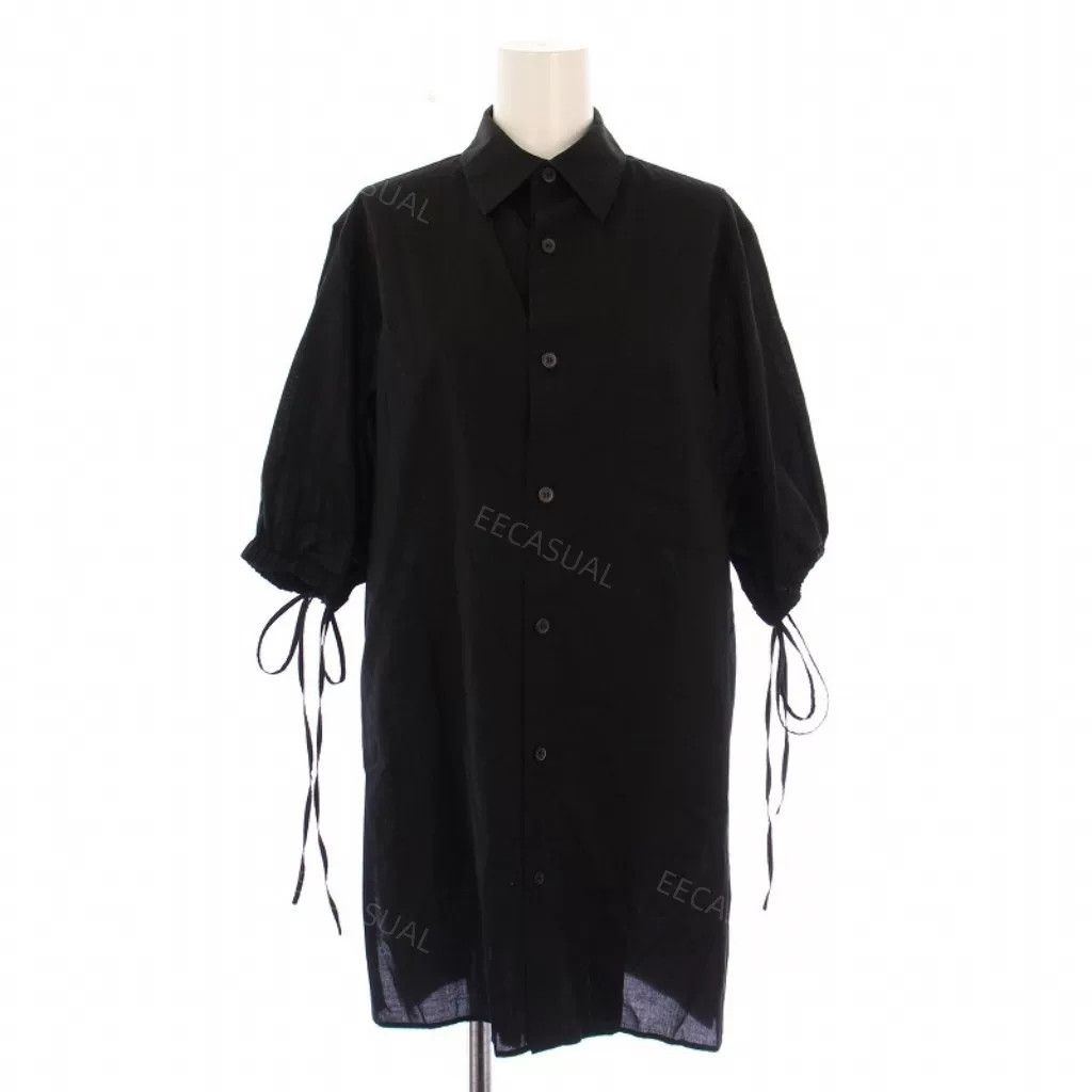 Y's Yohji Yamamoto Black Cotton Shirt Size US M / EU 48-50 / 2 - 1 Thumbnail