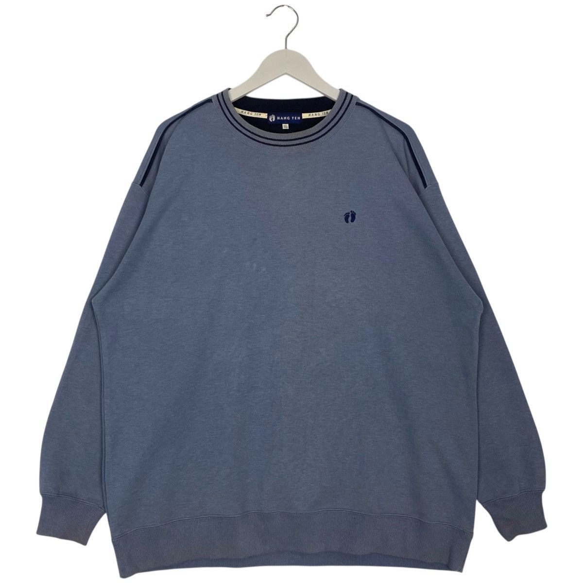 Vintage Vintage Hang Ten Surf Sweatshirt Crewneck Blue Size L Size US L / EU 52-54 / 3 - 1 Thumbnail