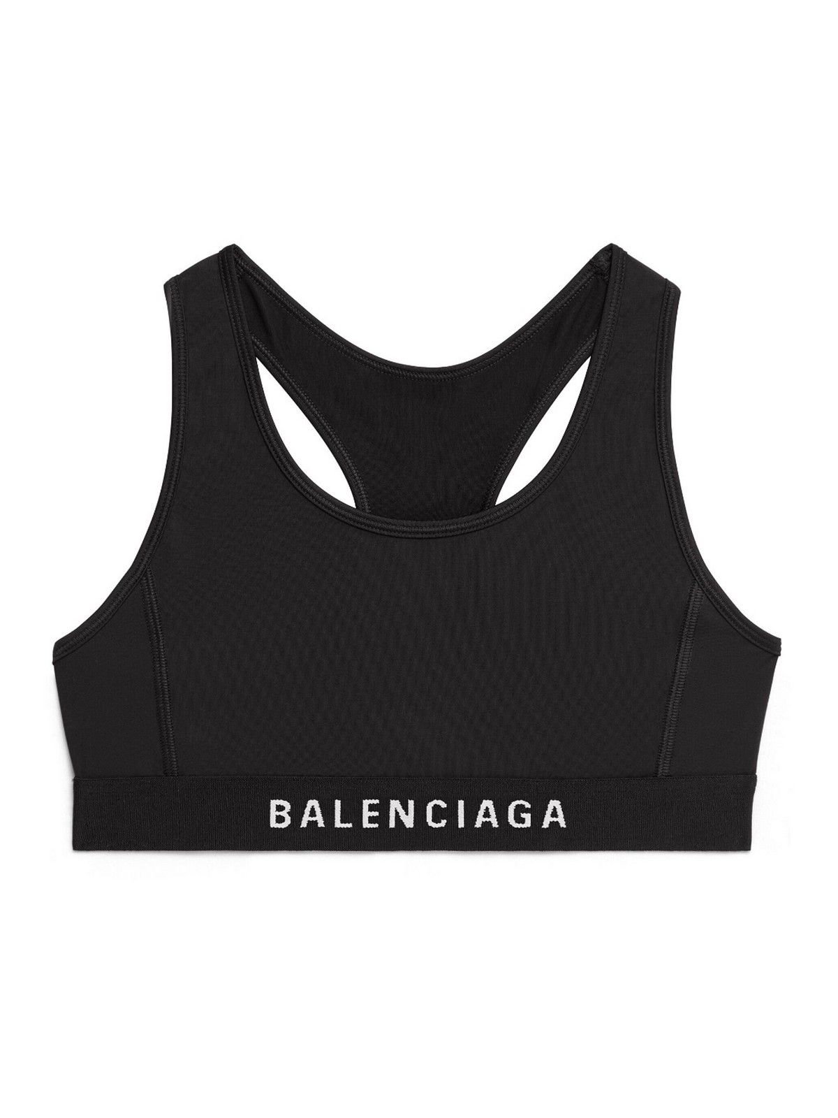 Balenciaga o1tr1nto1125 Size: S / Athletic Sporty Bra in Black Size ONE SIZE - 1 Thumbnail
