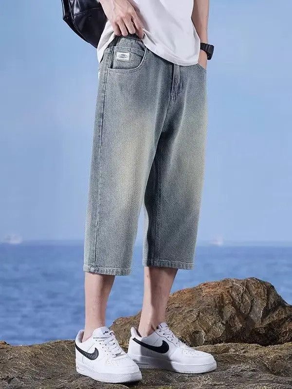Japanese Brand Loose casual starry sky denim shorts Size US 32 / EU 48 - 2 Thumbnail