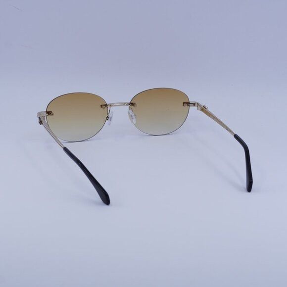 Palm Angels Palm Angels PERI10H CRYSTAL 7622 Sunglasses Gold Oval Frame Size ONE SIZE - 6 Thumbnail