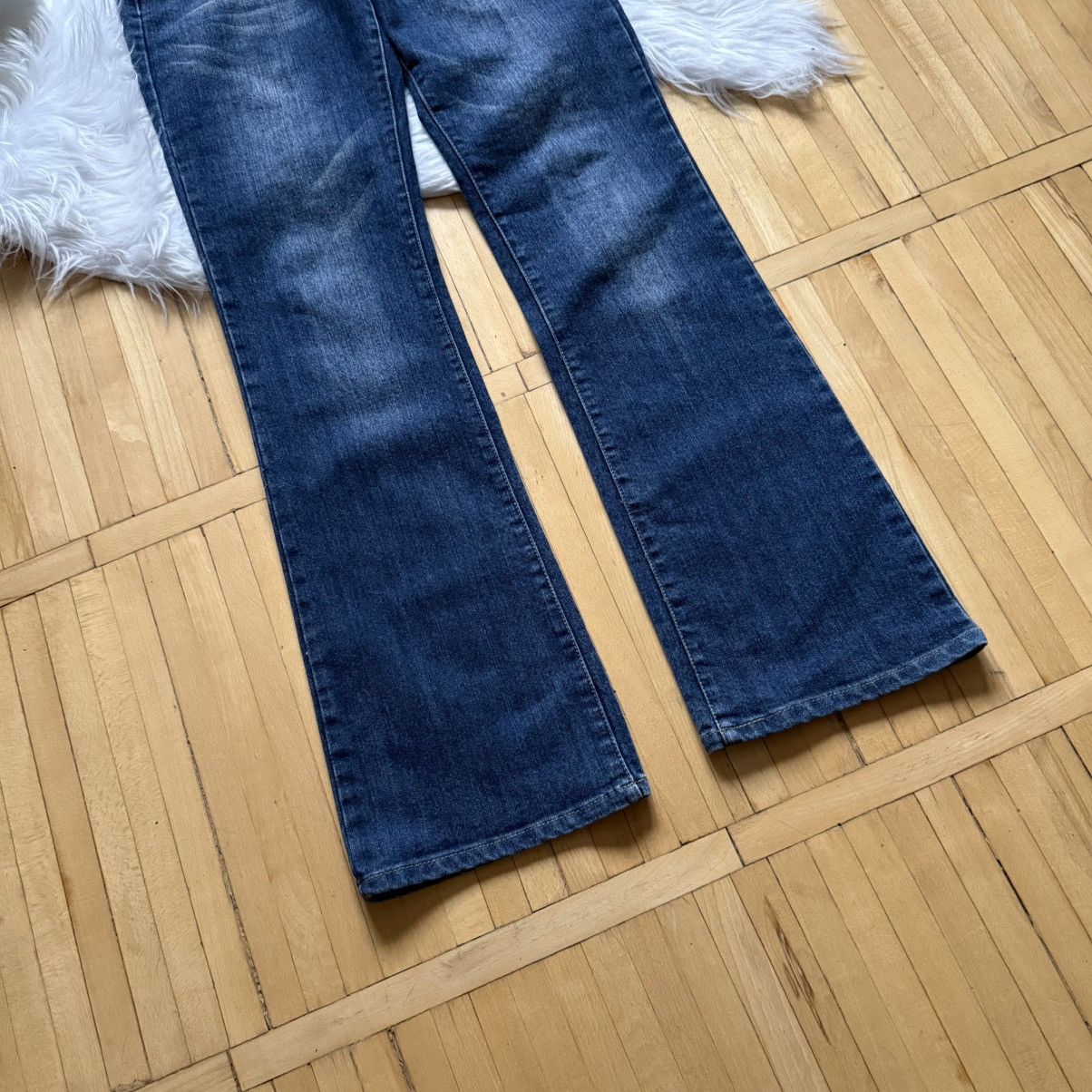 7 For All Mankind 📌 Vintage 90s 7 For All Mankind Flared Bootcut Faded Jeans Size 34" / US 12 / IT 48 - 12 Thumbnail
