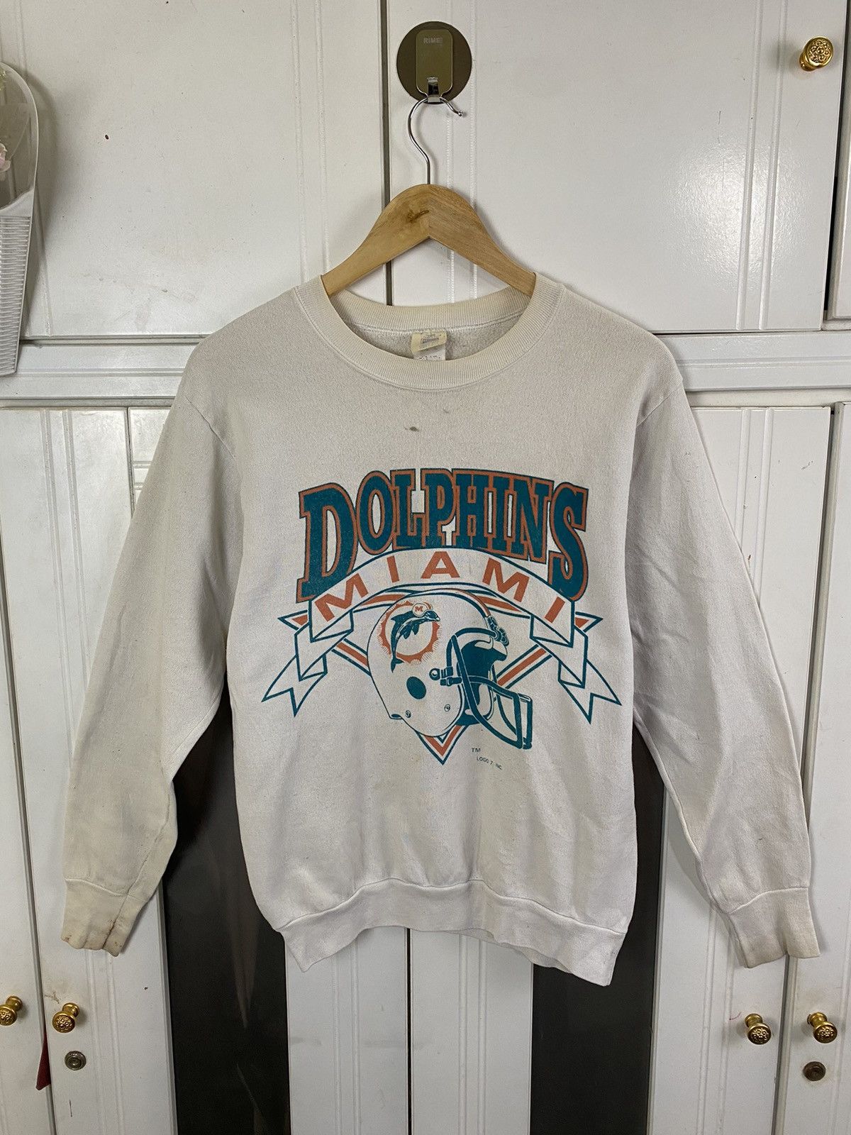 NFL × Vintage Vintage 70s Dolphin Miami Sweatshirt Size US M / EU 48-50 / 2 - 1 Thumbnail