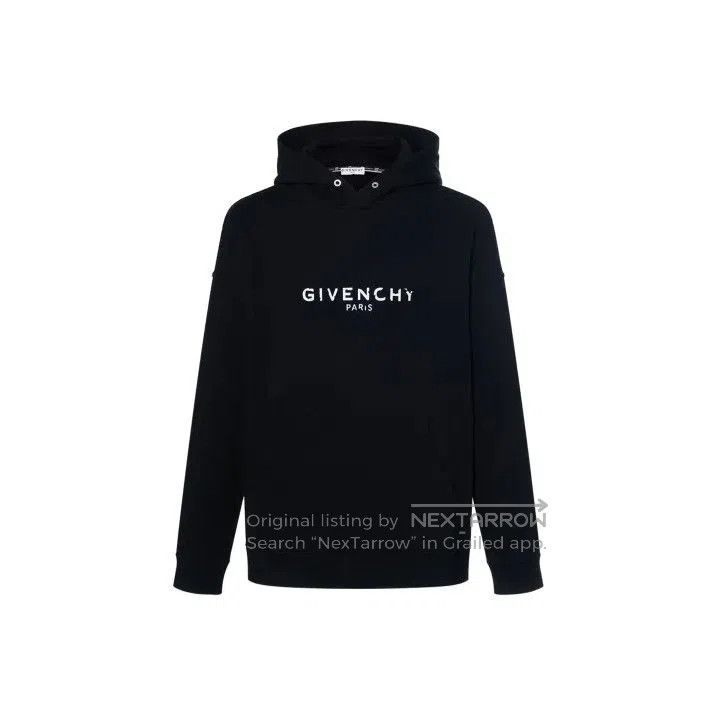 Givenchy Givenchy Distressed Logo Print Men's Hoodie. Size US XL / EU 56 / 4 - 1 Thumbnail