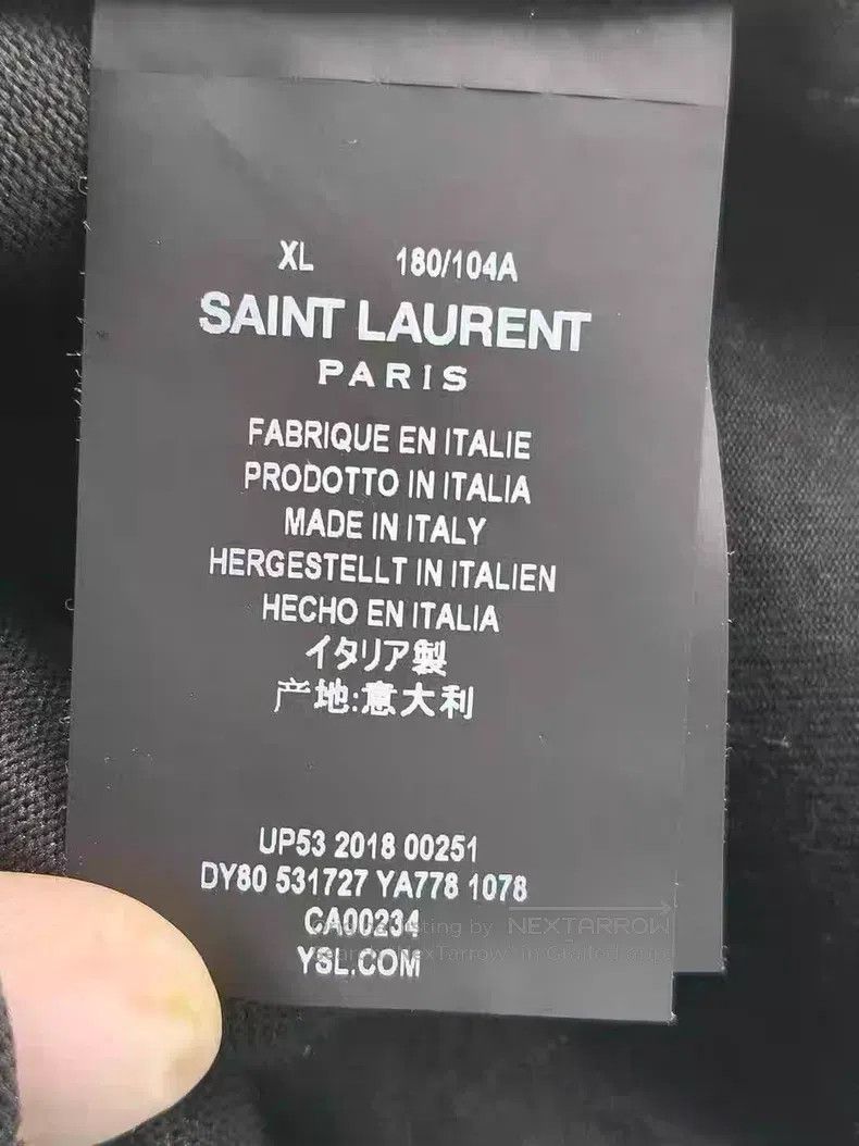 Saint Laurent Paris Saint Laurent Paris Black vintage collar button-down shirt Size US XL / EU 56 / 4 - 5 Thumbnail