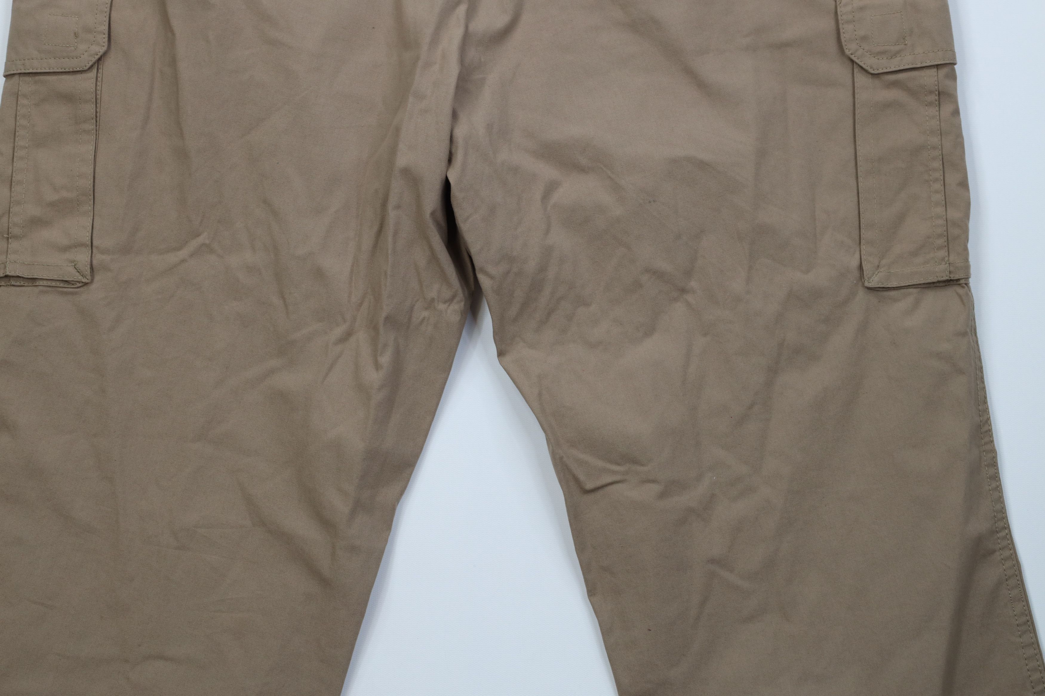 Vintage Vintage 90s Streetwear Baggy Wide Leg Cargo Pants Khaki Size US 44 / EU 60 - 12 Thumbnail