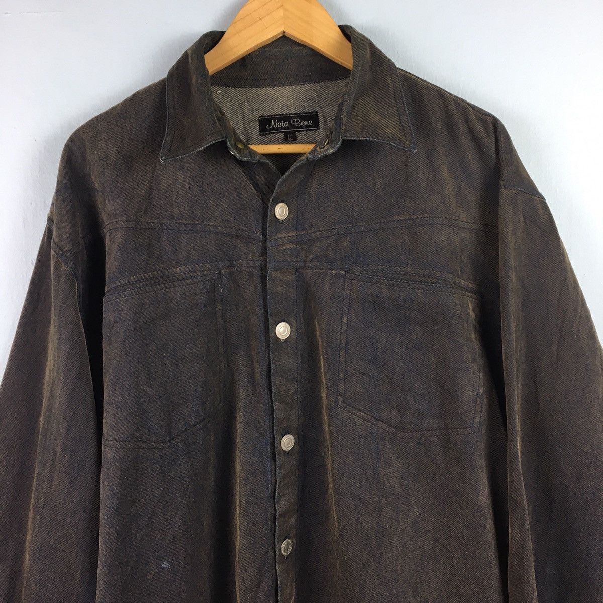 Japanese Brand Japanese Nota Bene Denim Jacket Size US L / EU 52-54 / 3 - 4 Thumbnail