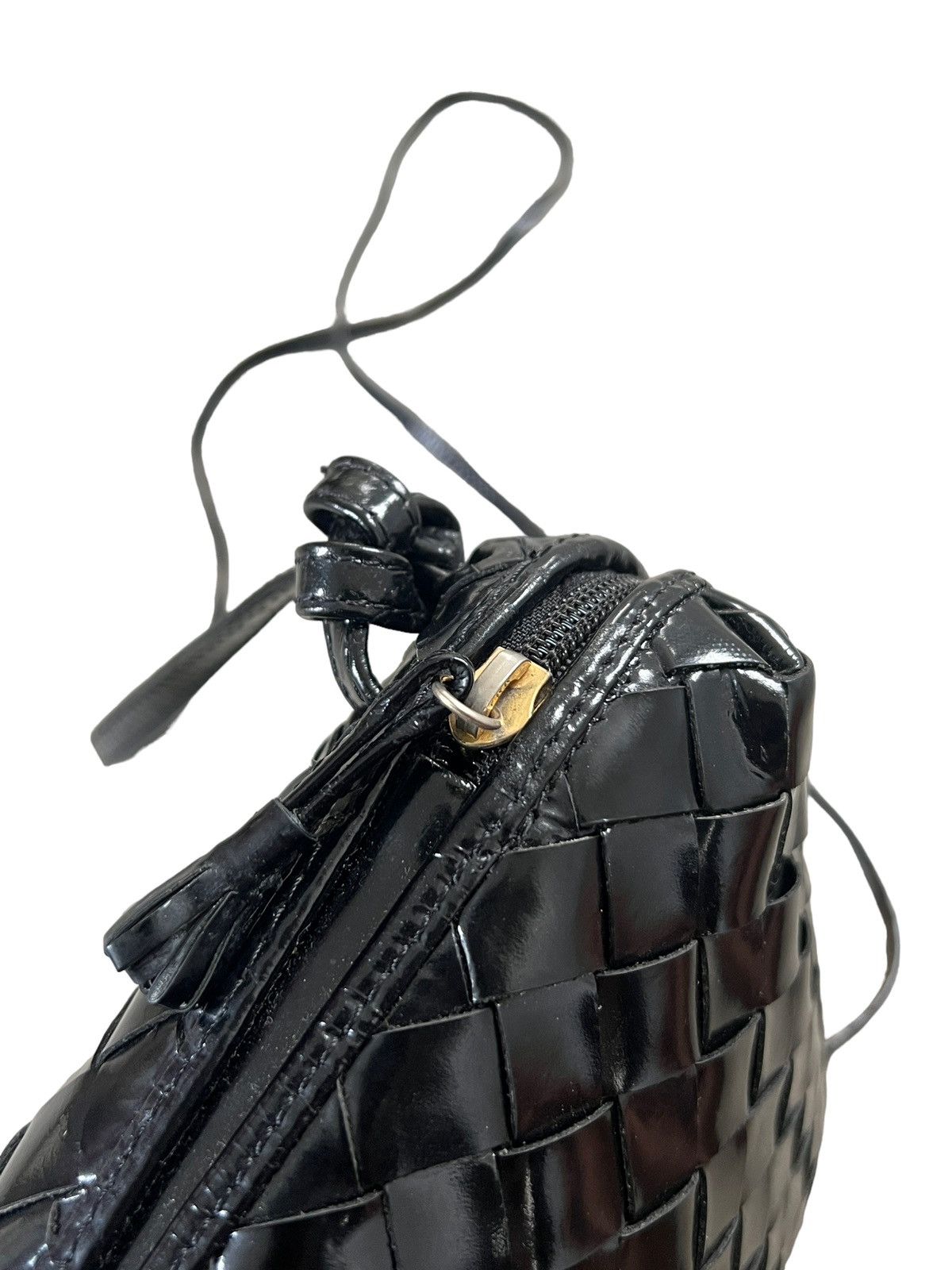 Bottega Veneta 1980s Bottega Veneta Intrecciato Leather Crossbody Bag Size ONE SIZE - 9 Thumbnail