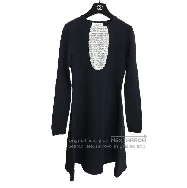 Valentino Valentino Black Long Sleeve Dress Size S . Size S / US 4 / IT 40 - 1 Thumbnail