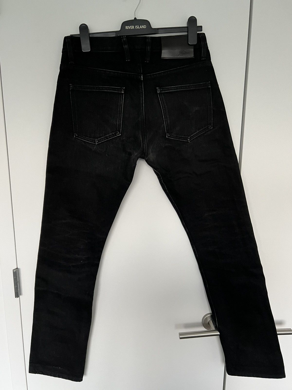 3sixteen ST-120X Black Slim Tapered Raw Denim Jeans Size US 32 / EU 48 - 2 Thumbnail