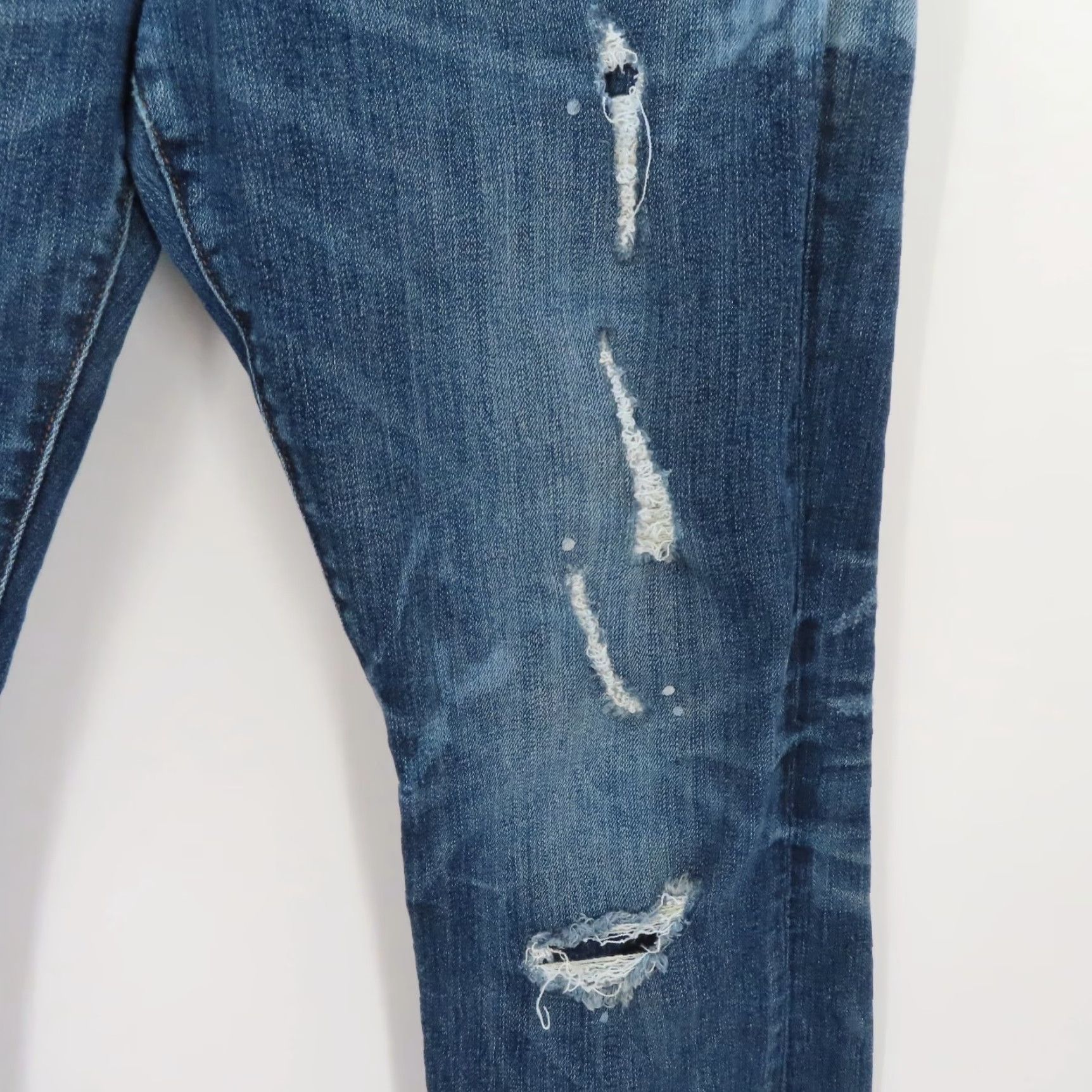 Vintage Rock Revival Remix Jeans Women 33 Straight Distressed Denim 5-Pocket Rock Style Boys? Size 24" / US 00 / IT 34 - 6 Thumbnail