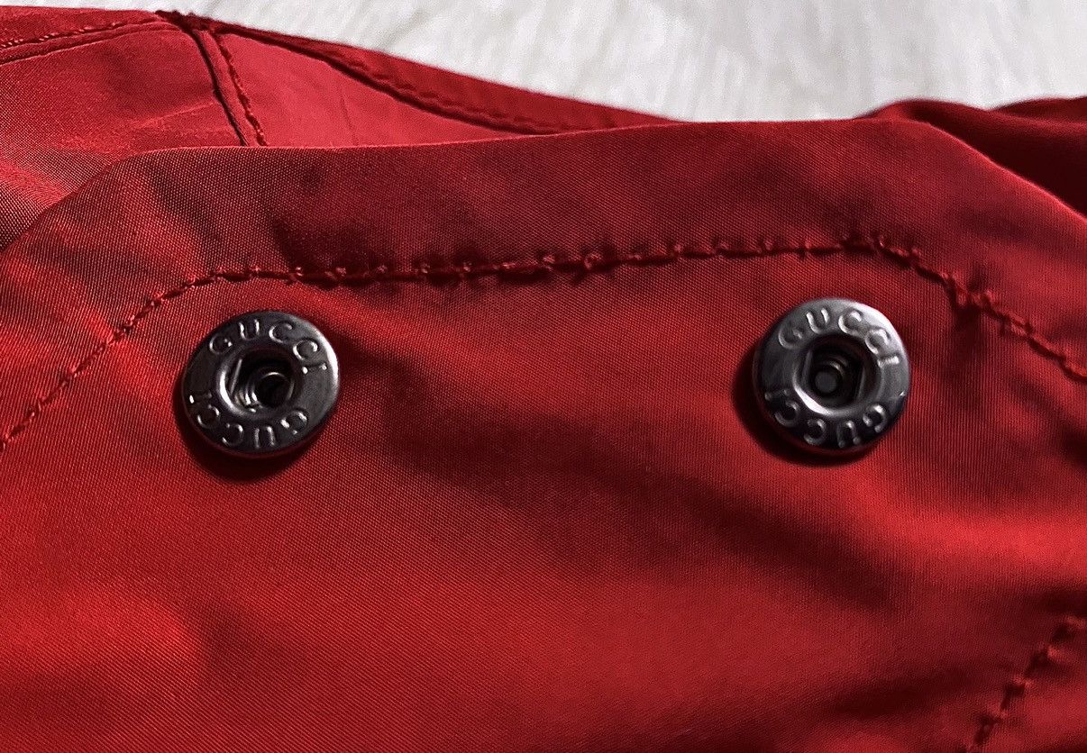 Gucci Gucci 2009 Red Polyester Trench Coat Water/Windproof Jacket Size XS / US 0-2 / IT 36-38 - 12 Thumbnail
