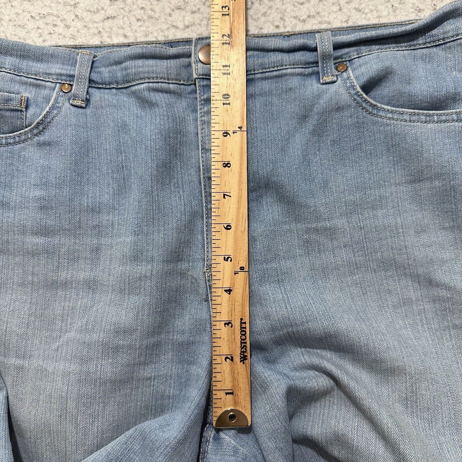 Gloria Vanderbilt Gloria Vanderbilt 16 Light Blue Capri Denim Jeans Size 38" / US 16 / IT 52 - 10 Thumbnail