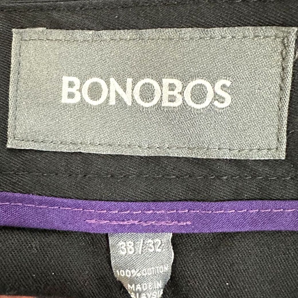 Bonobos Bonobos Khakis Pants Mens 38X32 Black 100% Cotton Chino Flat Front Straight Fit Pants Boys? Size US 38 / EU 54 - 3 Thumbnail