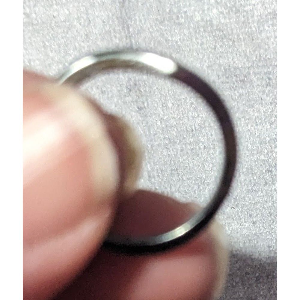Other Minimalist Slight Chevron Silver Gunmetal Tone Ring Size 6 Size ONE SIZE - 15 Thumbnail