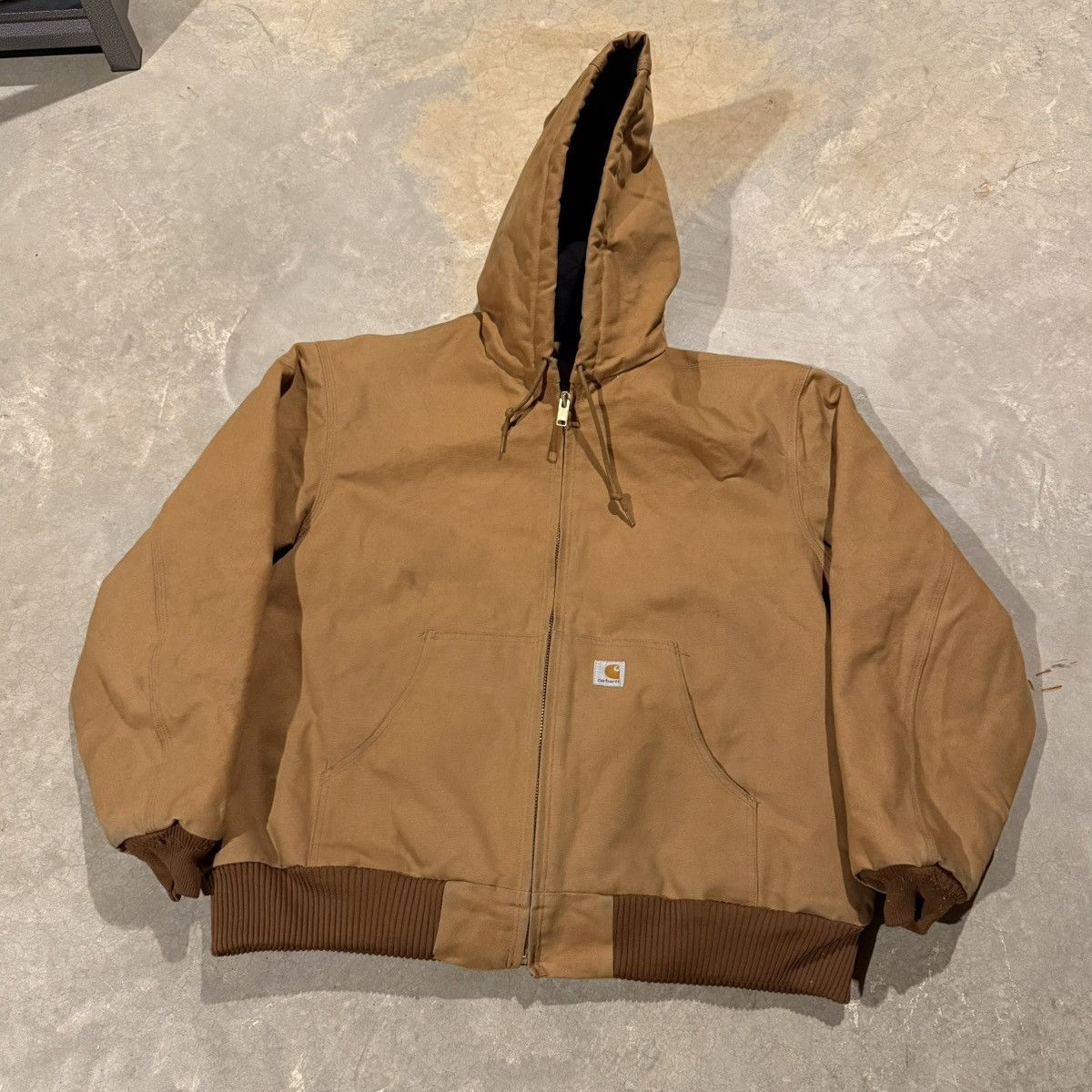Carhartt Vintage Carhartt J140 BRN Hooded Duck Canvas Work Jacket Size US XL / EU 56 / 4 - 2 Thumbnail